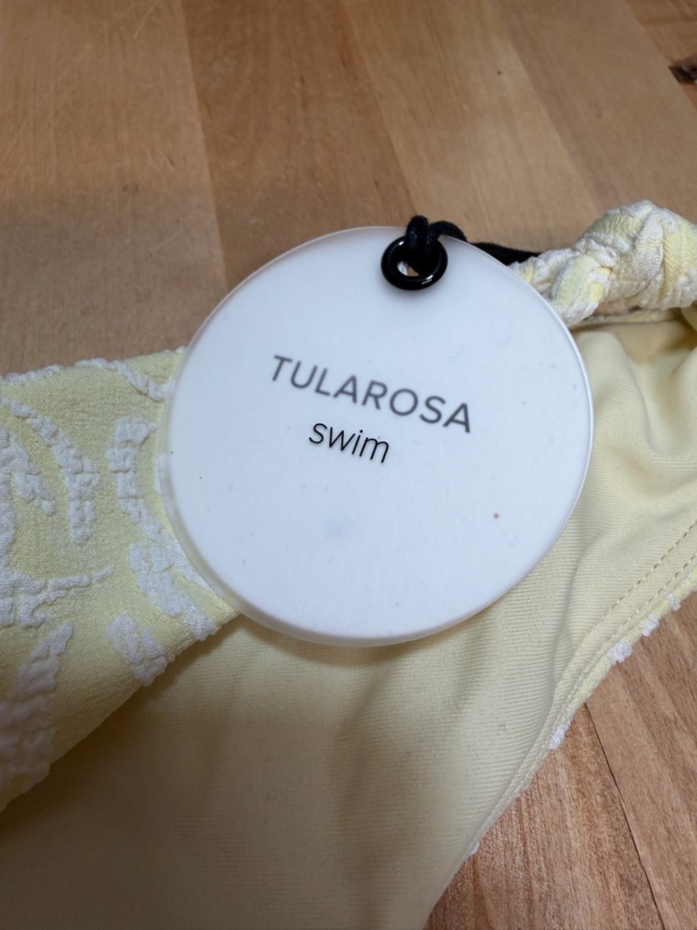Textured Bikini Bottom in Pale Yellow size extra large NWT. - Picture 4 of 8